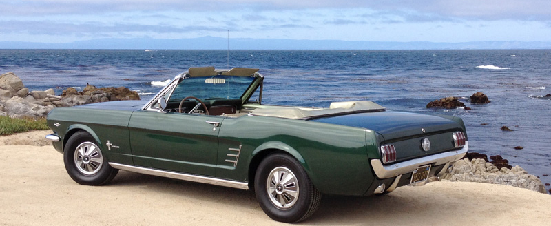 Green Mustang Convertible