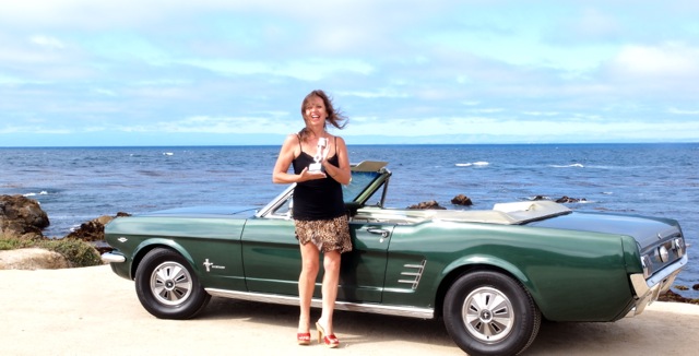 66 Green Mustang Convertible