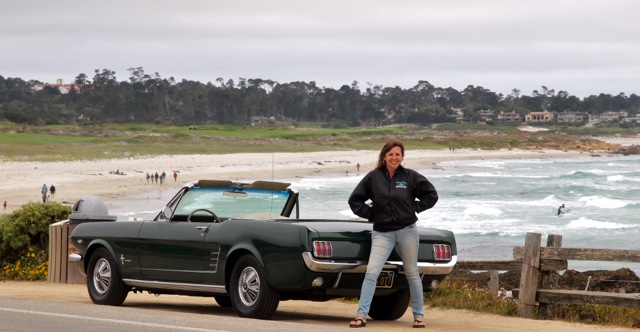 66 Green Mustang Convertible